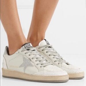 Golden Goose Ball Stars Glitter Silver